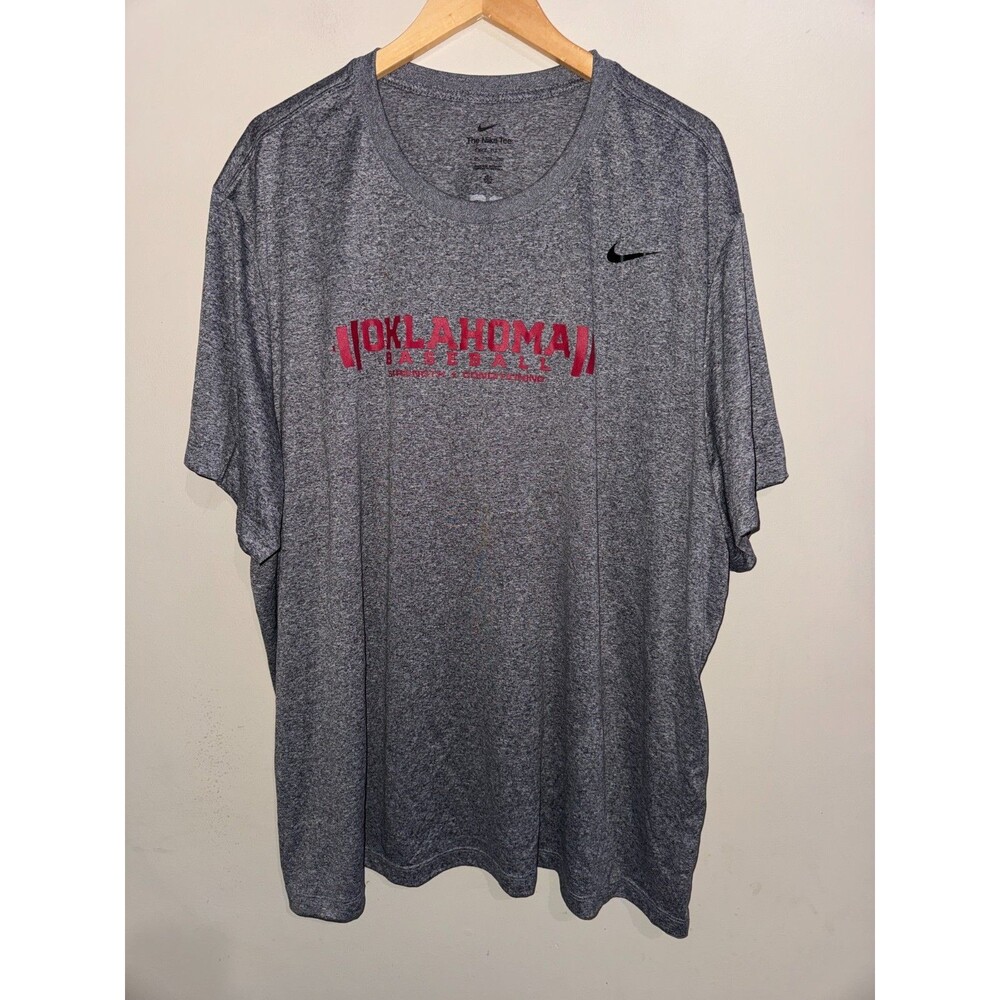 4XL Nike Oklahoma Sooners OU Baseball Team Issued PE Strength Conditioning Shirt
